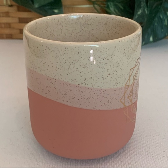 Filled With Gratitude Pottery Plant Pot Desert Colors Gold Writing Inspirational - Picture 6 of 15